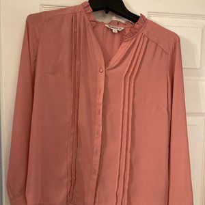 Beautiful Peach Nannette Womens Dress Shirt size small NWT